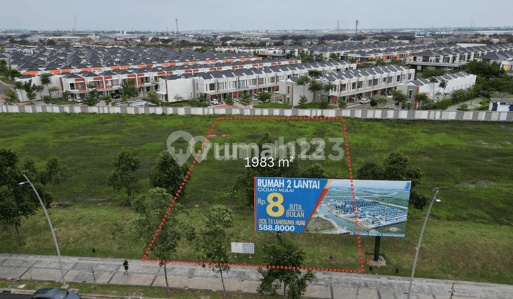 Kavling Komersil Pik2 Jalan Boulevard Luas 1983m2 Hrg 32jt Per M2 2