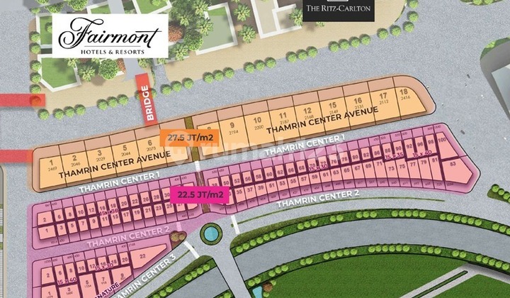Disewakan Kavling Komersil PIK 2 Thamrin Center Uk 15x30 