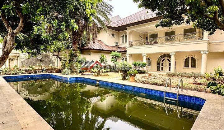 Rumah Bagus Desain Classic Eropa Halaman Luas di Kemang 2