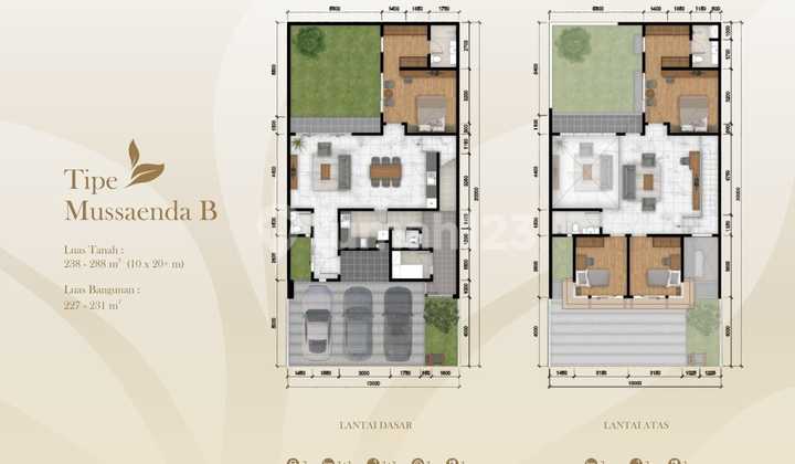 Jual BU Rumah Cantik View Golf di Suvarna Padi Furnish Nempel Ditinggal 2