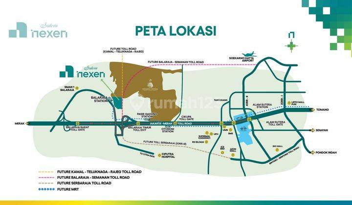 New Cluster Premium Start 500 Juta 3 Menit Akses Tol Serbaraja 2