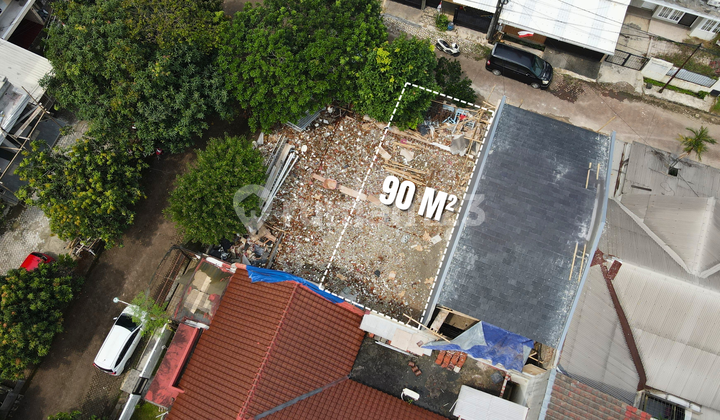 Dijual kavling hook strategis dan cantik di Villa Melati Mas