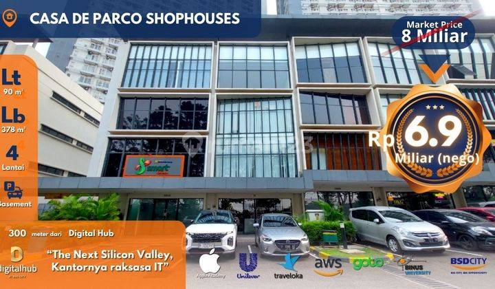Jarang Ada Ruko 4 Lantai Lebar 6 Dengan Harga Murah di Cdp Bsd 1