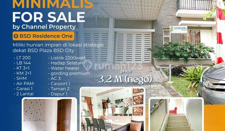 Dijual Cepat Rumah cluster siap huni Residence one Bsd city, yn 1