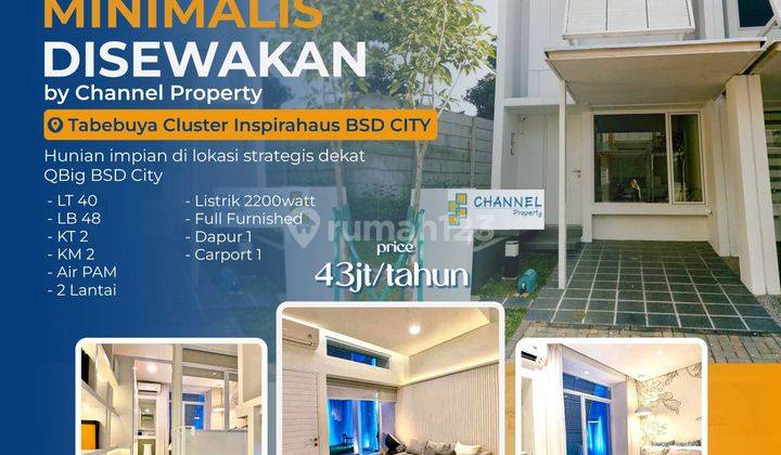 Disewakan Rumah Baru Siap Huni di Tabebuya Cluster Bsd City, Ea 1