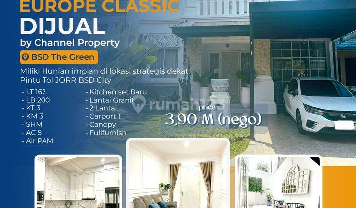 Dijual Cepat Rumah cluster siap huni The Green Bsd city, an 1