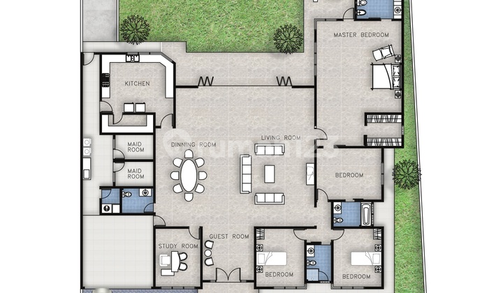 Rumah Bagus Dalam Komplek One Gate System, Gandaria Selatan 2