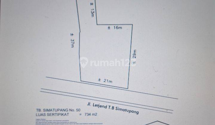 Tanah 734 m2, Lokasi Strategis di TB Simatupang 50, Jakarta Selatan 2