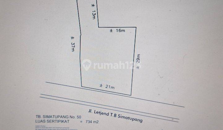 Tanah 734 m2, Lokasi Strategis di TB Simatupang 50, Jakarta Selatan 1