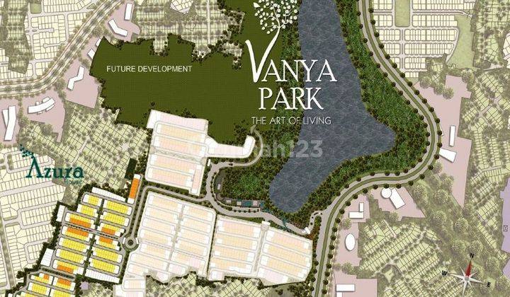 Tanah 121 m² di Boulevard Cluster Azura,Vanya Park, BSD City 2