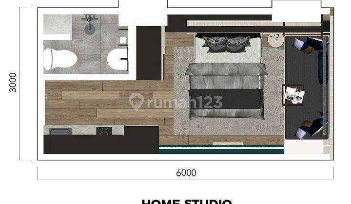 foto lainnya apartemen collins boulevard baru semi