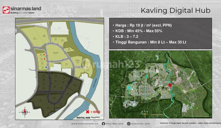 Kavling Komersil Digital Hub Lokasi Bebas Banjir di BSD City  1