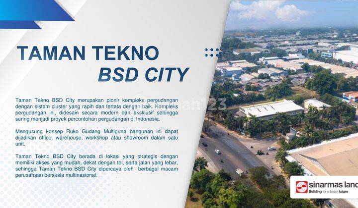 Kavling Premium Lokasi Terbaik, Taman Tekno X di Bsd City 1