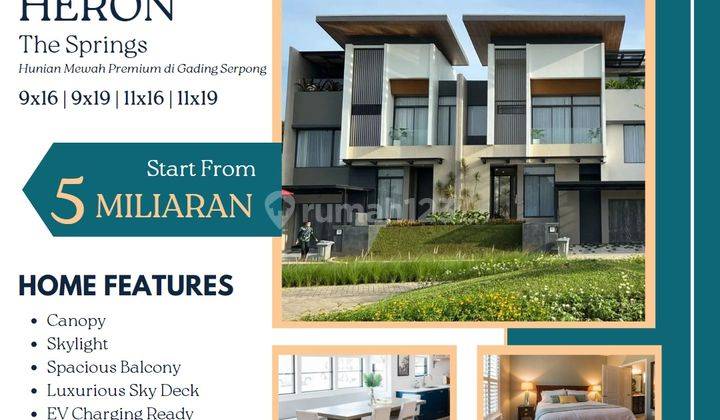 Rumah Mewah Keren Premium, Cluster Heron Summarecon Serpong 1