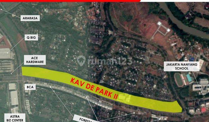 Kavling Komersil De Park Ii Bsd City, Lokasi Terbaik Siap Bangun  2