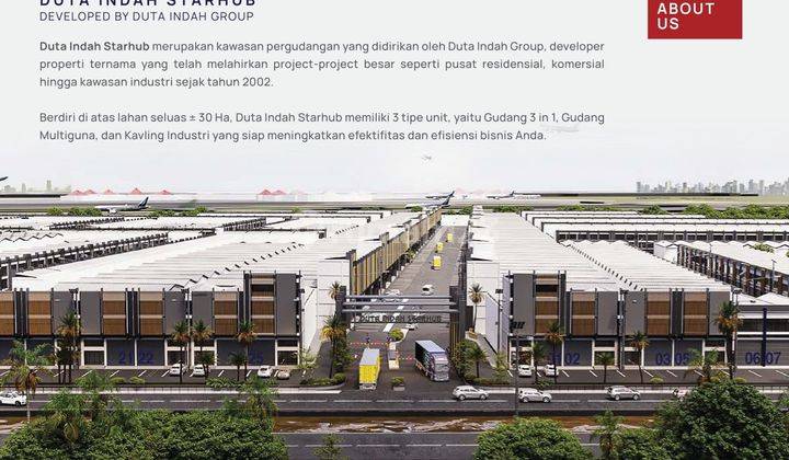 Pergudangan Duta Indah Starhub Lokasi Dekat Bandara di Tangerang  2