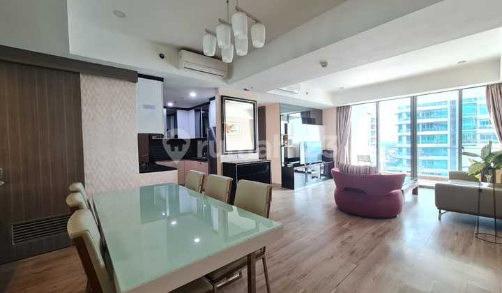 Disewakan Apartemen St Moritz Tower New Ambasador 3 Br Siap Huni Furnished Puri Indah Jakarta Barat