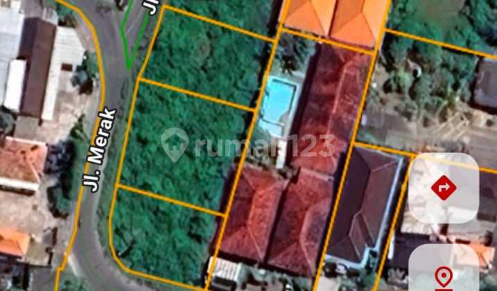 Tanah 300m2 Cocok Untuk Villa Lokasi Sangat Bagus Merak - Ungasan