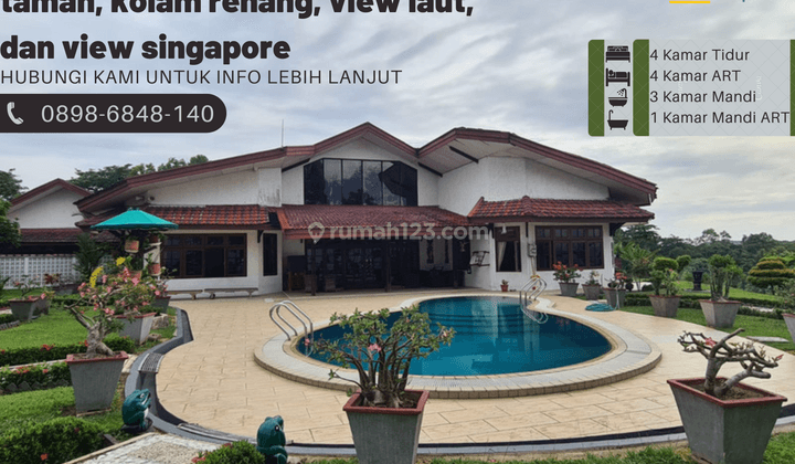 Dijual Villa Mewah Dengan View Laut Dan Singapura di Bukit Harimau 1