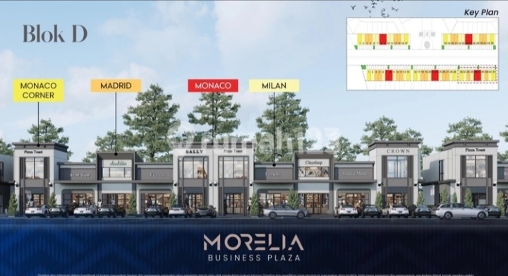 Ruko Morelia Bisnis Plaza Type Mezzanine Di Kota Podomoro Tenjo