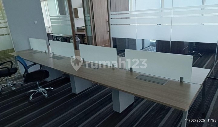 For Rent Office Space Soho Capital, Size 321.67m² Fully Furnished at Neo Soho, Central Park West Jakarta