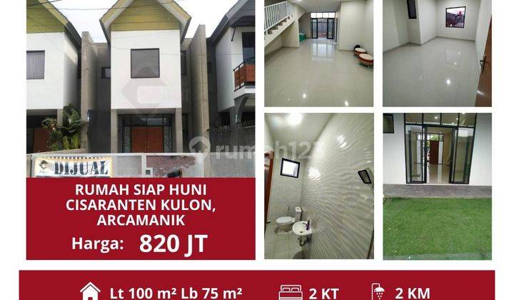 Jual Cepat Rumah Minimalis Modern 2 Lt Siap Huni Cisaranten Arcamanik Dkt Griya Arcamanik Sport Jabbar,murah Jarang Ada Desain Kekinian  1