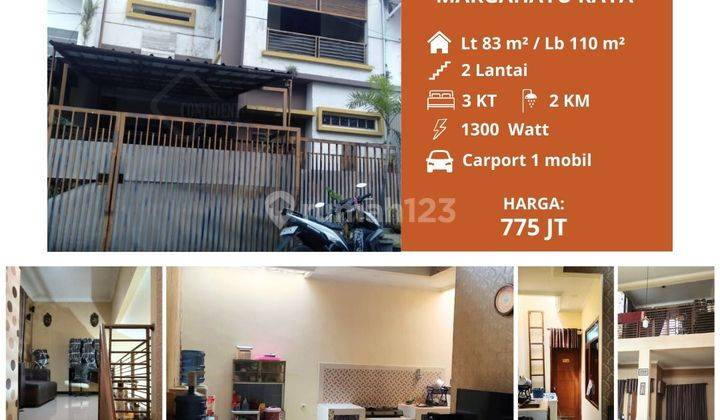 Jual Cepat Rumah Murah Margahayu Raya Soekarno Hatta Dkt Mim Jarang Ada Siap Huni Murah 700 Jutaan 2 Lt Bagus Desain Modern Minimalis  1