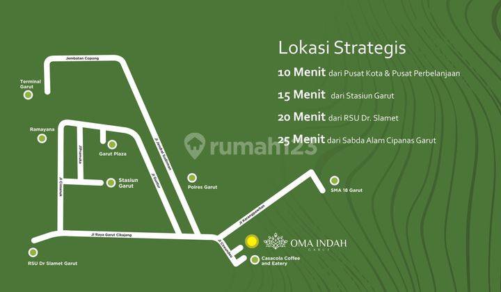 Di jual Rumah Lux Oma Indah Garut,Cluster Baru dkt Terminal  4