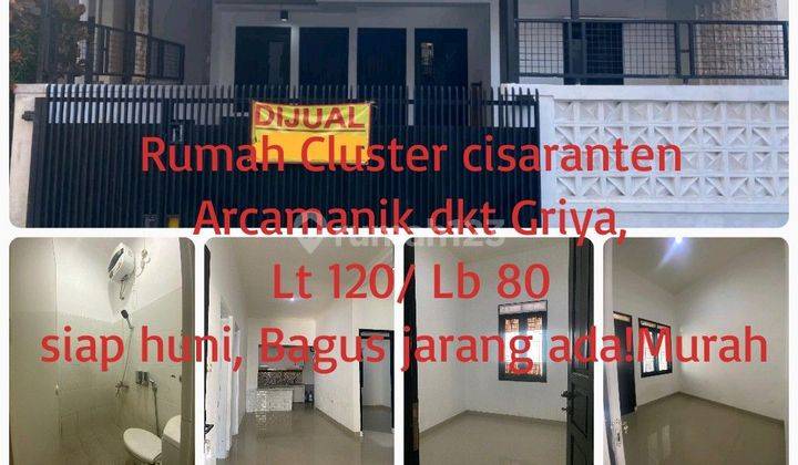 Jual cepat Rumah Murah di Cluster Cisaranten Arcamanik Antapani dkt Griya Arcamanik sport Jabar , Jarang ada siap huni bagus minimalis modern lega  1