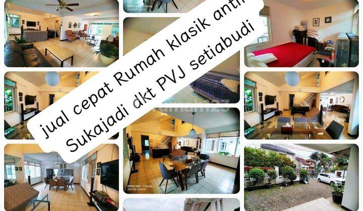 cepat Murah Rumah Klasik antik Sukajadi Bandung Utara dkt PVJ Setiabudi Gerlong Lembang Tanah luas,bangunan 1,5 Lt siap huni kokoh asri terawat jarang ada 2