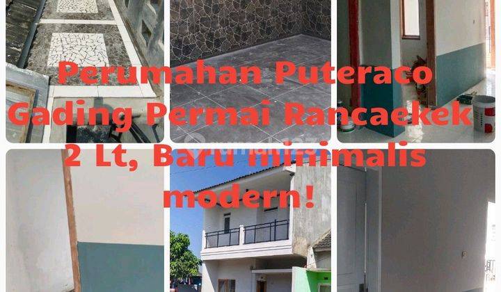 Di jual cepat Rumah siap huni 2 LT di perumahan Puteraco gading Permai Rancaekek , Rumah Baru jarang ada KT 4 murah  1