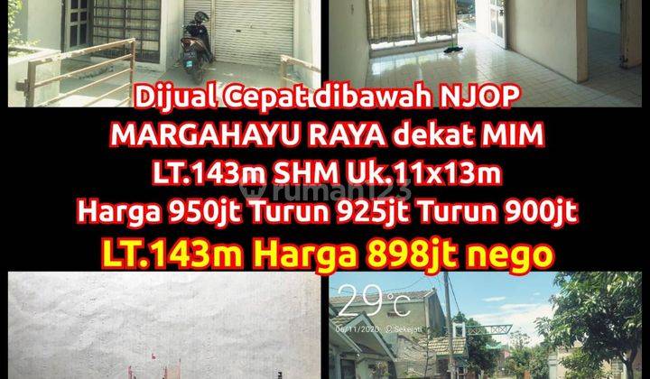 Jual Cepat Rumah murah Margahayu Metro MIM Dkt Soekarno Hatta Buah Batu,Jarang Ada Rumah Margahayu Hitung Tanah Saja! Murah Cck U/ Invest , 1