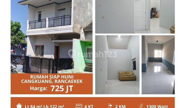 Jual Cepat Rumah Bagus Siap Huni 2 Lt Perumahan Puteraco Gading Permai Rancaekek Murah,hook Jarang Ada ! 1