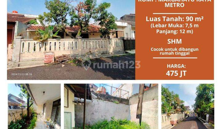 Jual Cepat Rumah lama Hitung Tanah Saja Komplek Margahayu Raya MIM Soekarno Hatta Jarang Ada Harga 400 Jutaan Murah Parah, 1