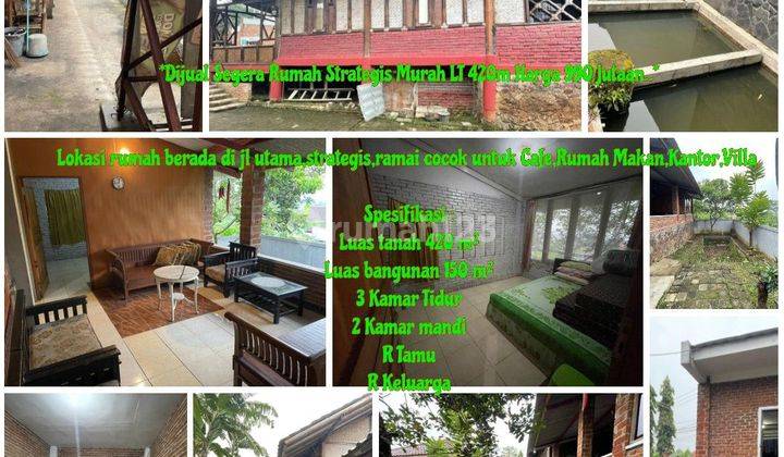 Jual Cepat Murah!rumah Rasa Villa Lokasi Ujung Berung Dkt Alun Alun Ujung Berung Tanah Luas Sangat Cck U/ Villa/ Resto/ Cafe ,murah Jarang Ada  1