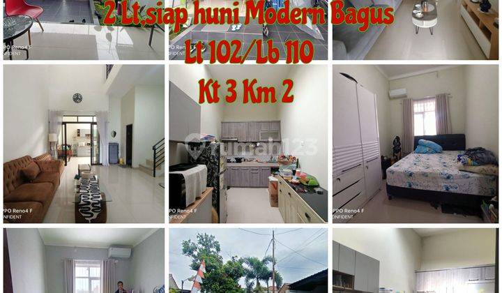 Jual Cepat Rumah Komplek Margahayu Raya Dkt Mim Soekarno Hatta Siap Huni Murah 2 Lt Desain Modern Minimalis Cantik  1