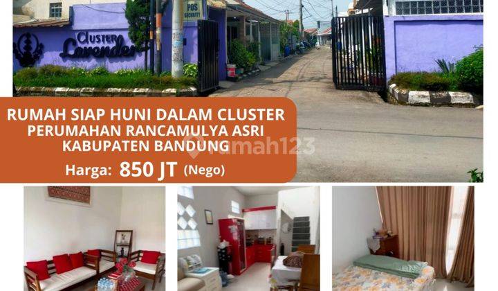 Jual Cepat Rumah Cluster Rancamulya Asri Pameungpeuk 2 Lt Siap Huni Jarang Ada Hook Desain Modern Minimalis Bagus Siap Huni  1