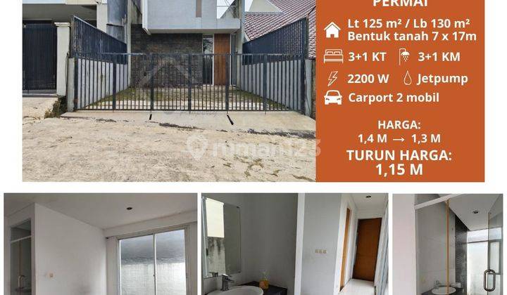 Jual Cepat Rumah Komplek Gegerkalong Permai Ciwaruga Dkt Polban  2 Lt Siap Huni Harga Murah 1 M An Nego,jarang Ada Siap Huni Desain Modern Minimalis  1