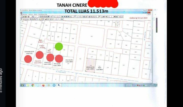 Jalan Cinere Megapolitan Dalam Kompleks, SHM Lt 2.021 M2 1