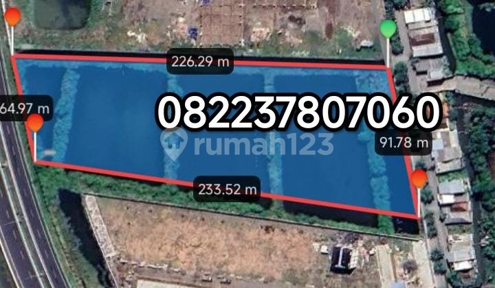 Lahan Tanah Bagus Belakang Bandara Juandaakses Tol Dekat