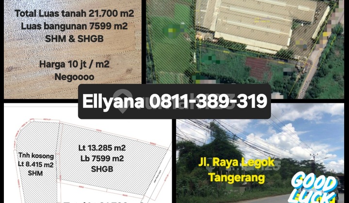 Gudang Strategis Di Jl. Raya Legok, Karawaci, Tangerang Gudang Strategis Di Jl. Raya Legok, Karawaci, Tangerang