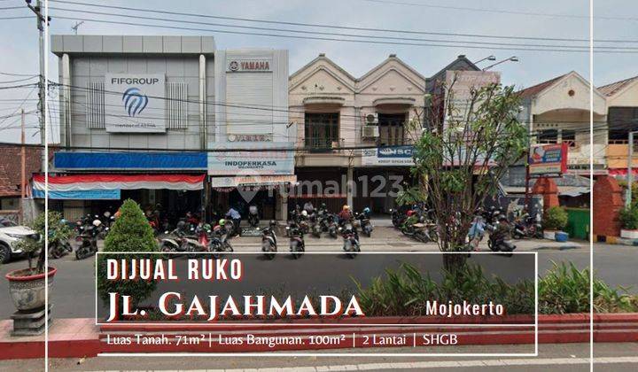 Ruko 2 Lantai Shgb di Jalan Gajahmada, Mojokerto 1