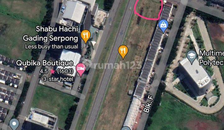 Disewakan Kavling Komersil di Boulevard Gading Serpong 1