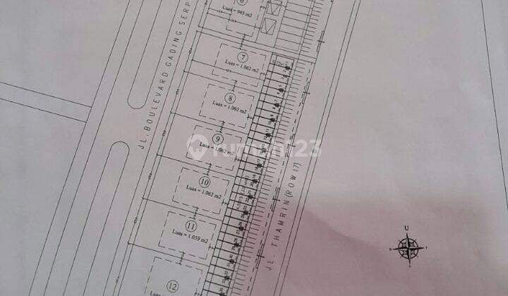 Disewakan Kavling Komersil di Boulevard Gading Serpong 2