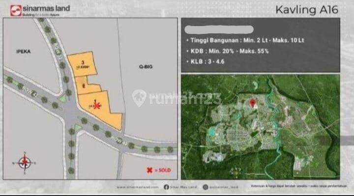 Disewakan Kavling Komersil Dekat Aeon Mall Bsd 2