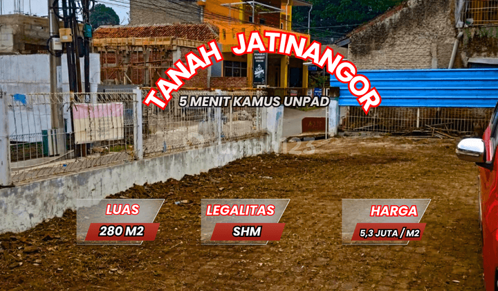 Tanah Kawasan Jatinangor Legalitas SHM Akses 2 Mobil 1