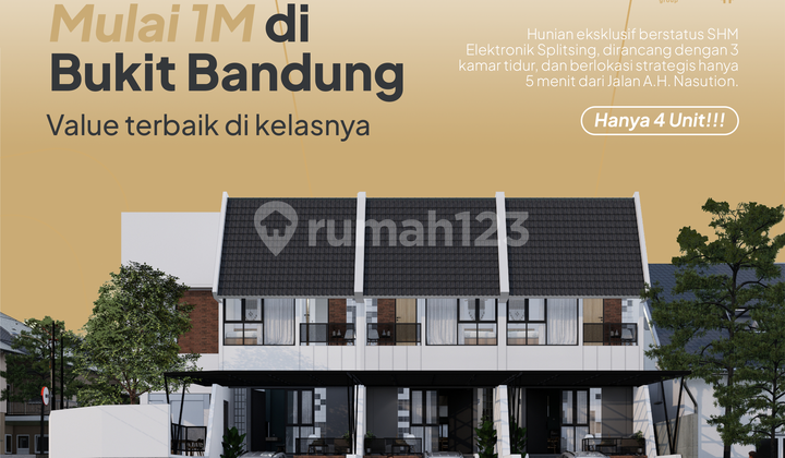 Rumah Modern 2 Lantai 3 Kamar di Kota Bandung