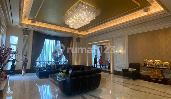 Rumah Super Mewah Pik Luas 1.019m American Clasic,furnish,marmer,lift,pool,4 Lantai,hook View Danau