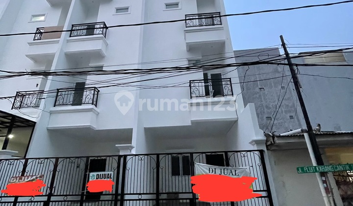 Rumah Muara Karang 4x15 Brand New,3,5 Lantai,hadap Barat