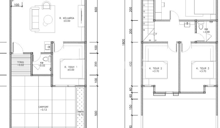 2 Unit Rumah Inden Batununggal 2